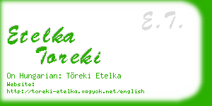etelka toreki business card