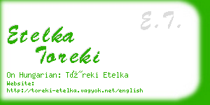 etelka toreki business card